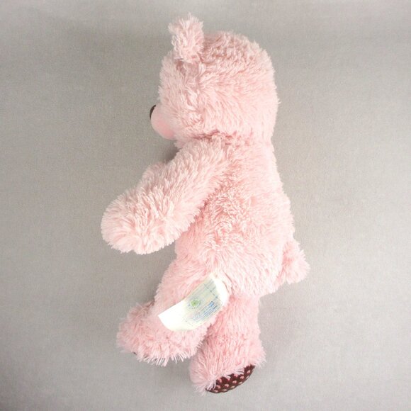 Build-a- Bear Pink Teddy Brown Hearts From 2012 - Picture 5 of 8